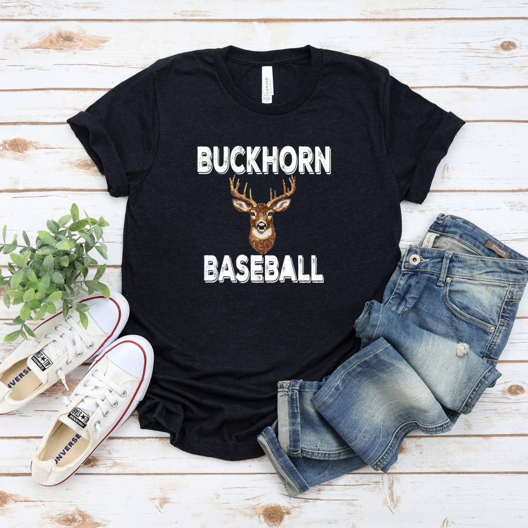 Buckhorn Baseball Faux Rhinestones (DTF - Direct to Film Tshirt or Sweatshirt)