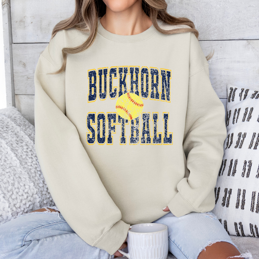 Buckhorn Softball Old School (Direct to Film - Gildan Sweatshirt - Bella Canvas Tshirt)