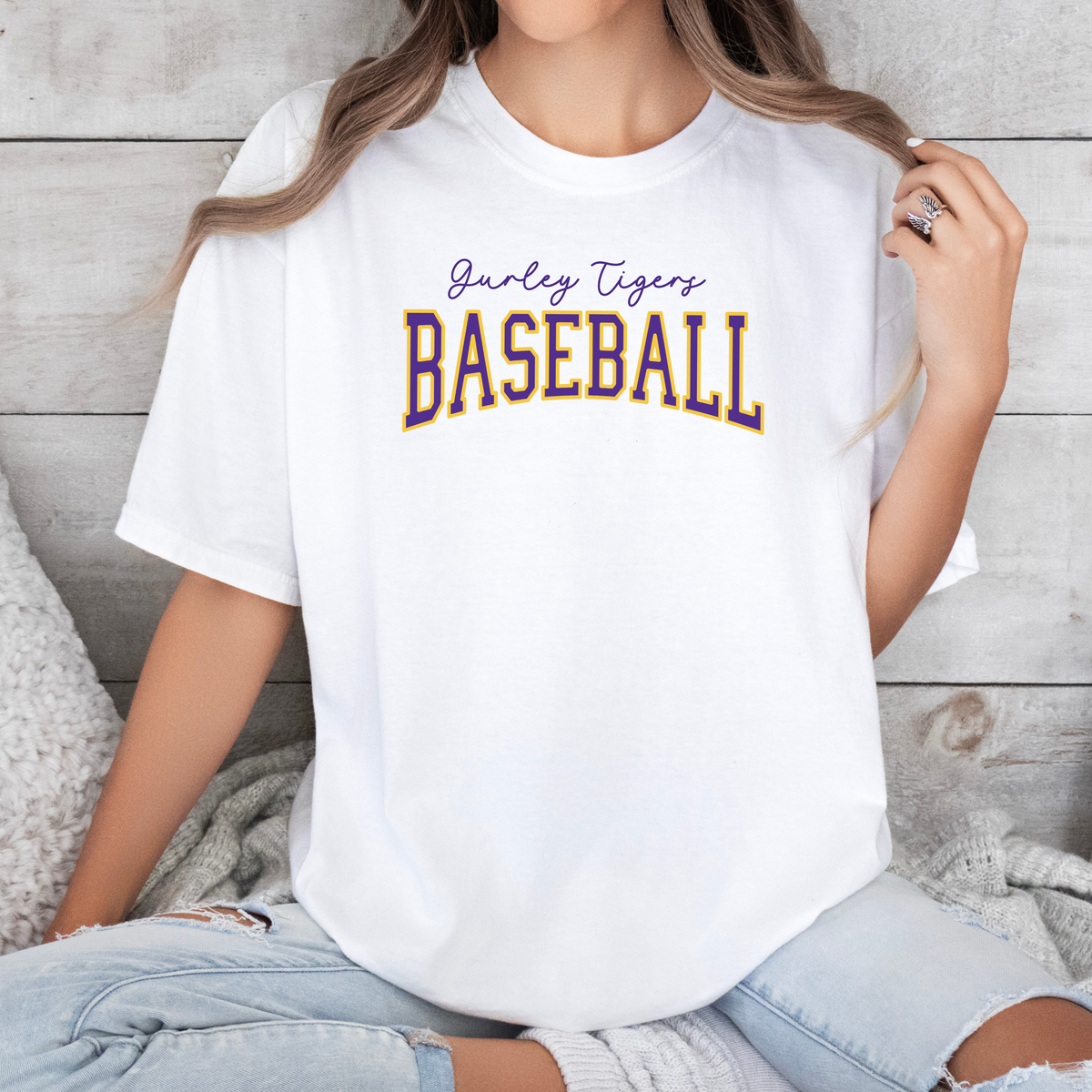 Gurley Tigers Baseball (DTF - Direct to Film Tshirt or Sweatshirt)