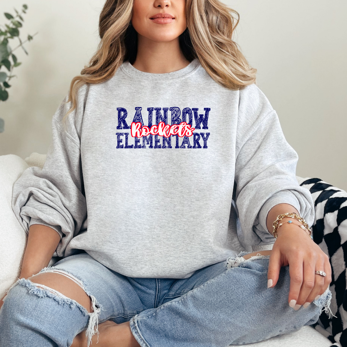 RAINBOW Elementary Spring Design (DTF - Direct to Film Tshirt or Sweatshirt)