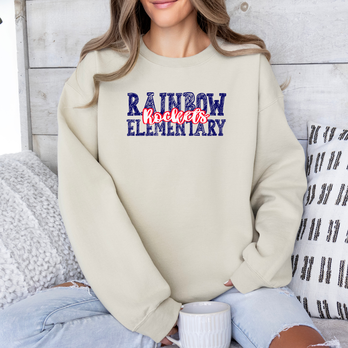 RAINBOW Elementary Spring Design (DTF - Direct to Film Tshirt or Sweatshirt)