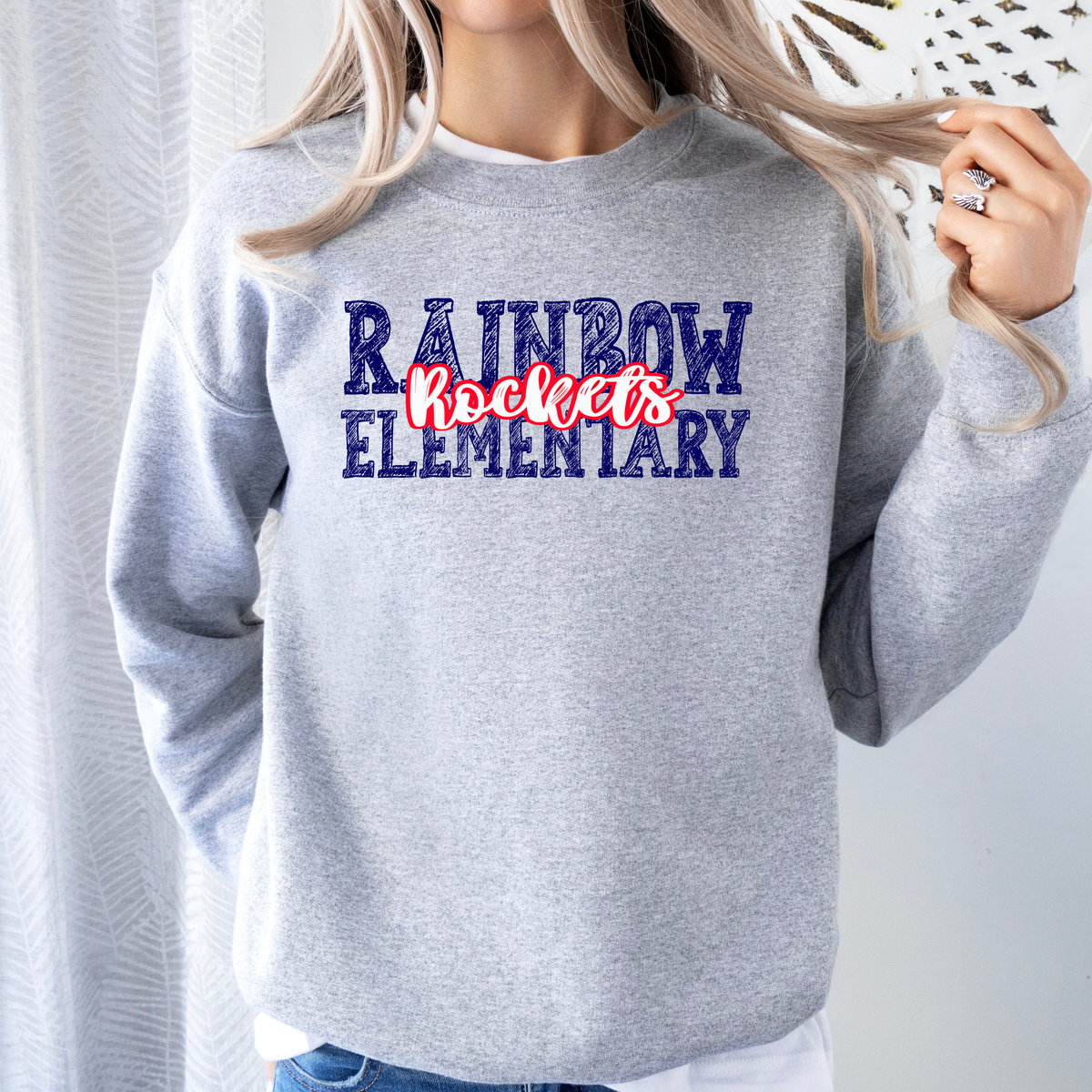RAINBOW Elementary Spring Design (DTF - Direct to Film Tshirt or Sweatshirt)