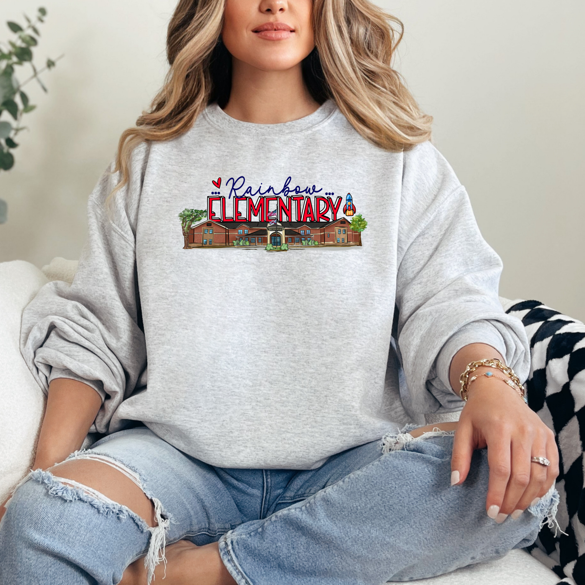 RAINBOW SCHOOL Design (DTF - Direct to Film Tshirt or Sweatshirt)