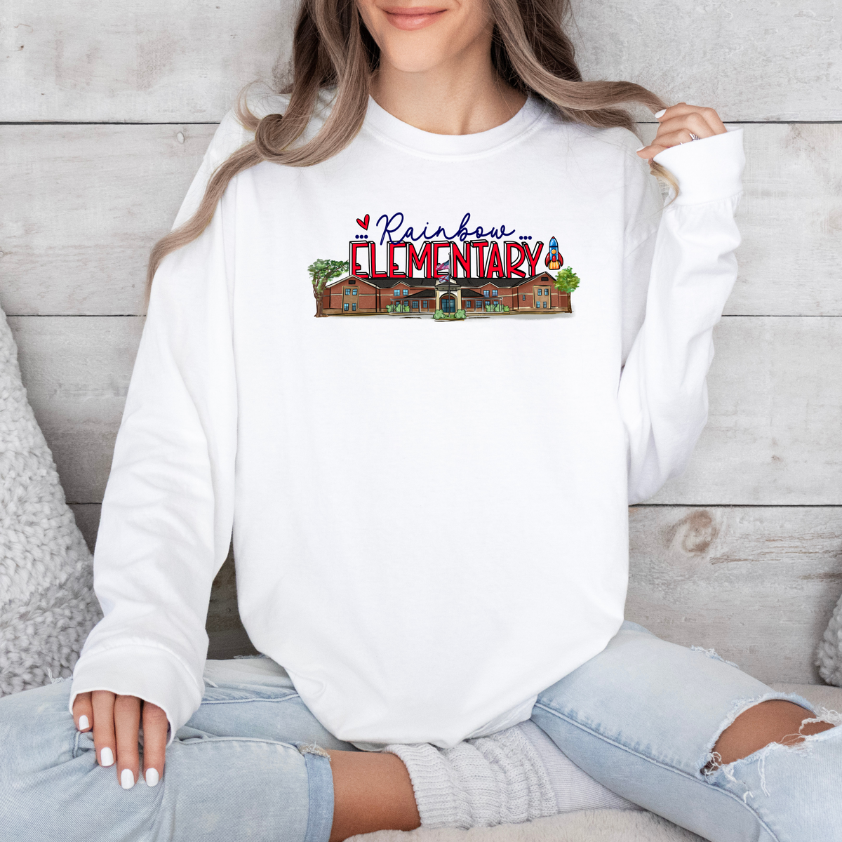 RAINBOW SCHOOL Design (DTF - Direct to Film Tshirt or Sweatshirt)