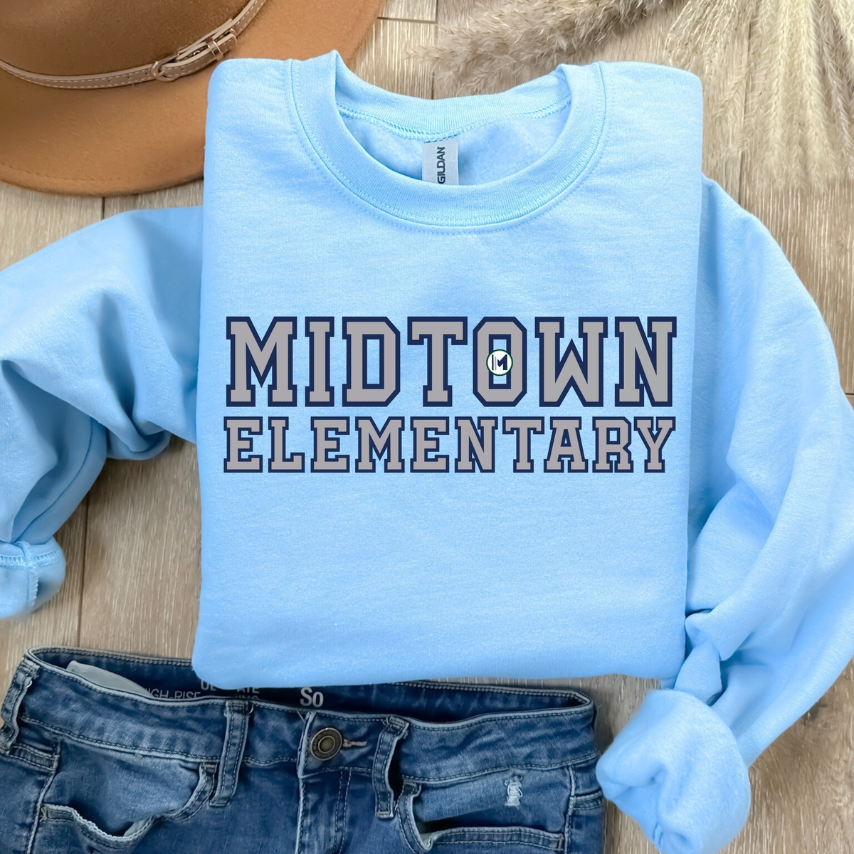 MIDTOWN Varsity Design (DTF - Direct to Film Tshirt or Sweatshirt)
