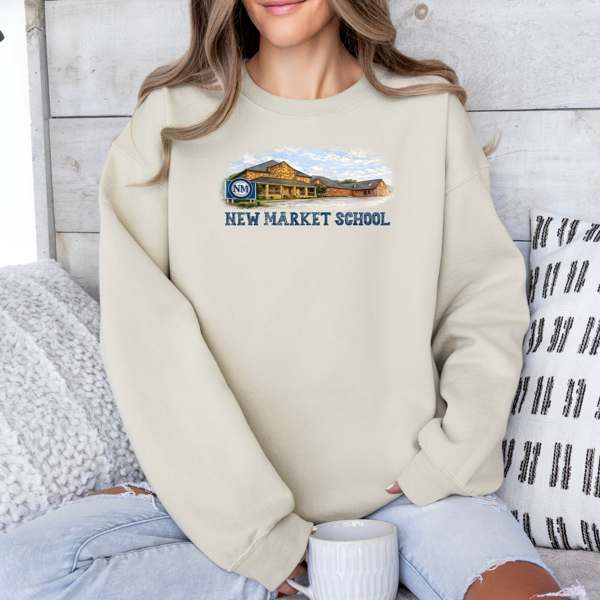 New Market Watercolor Design  (DTF - Direct to Film Tshirt or Sweatshirt)