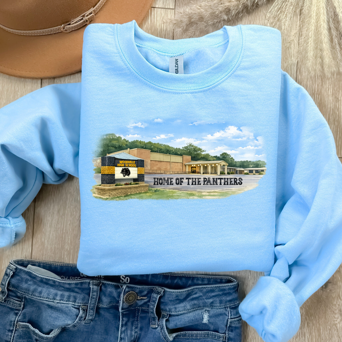 Woodville Watercolor Design  (DTF - Direct to Film Tshirt or Sweatshirt)