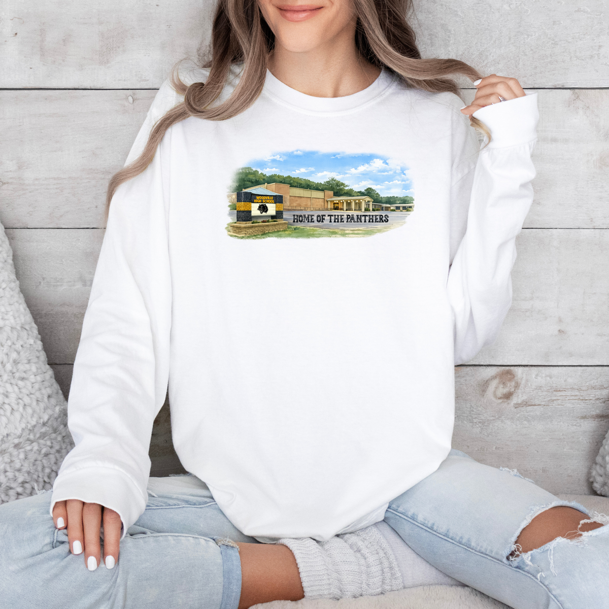 Woodville Watercolor Design  (DTF - Direct to Film Tshirt or Sweatshirt)