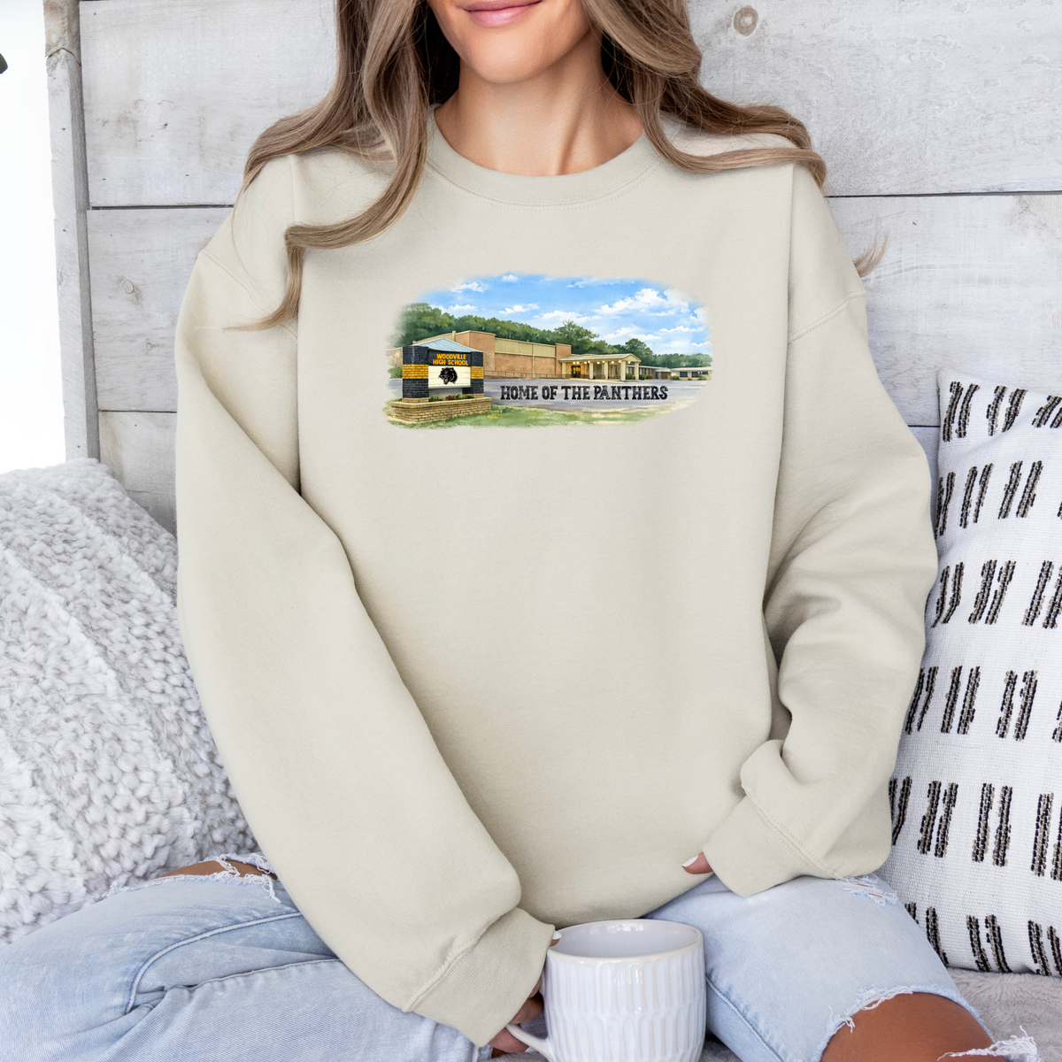 Woodville Watercolor Design  (DTF - Direct to Film Tshirt or Sweatshirt)