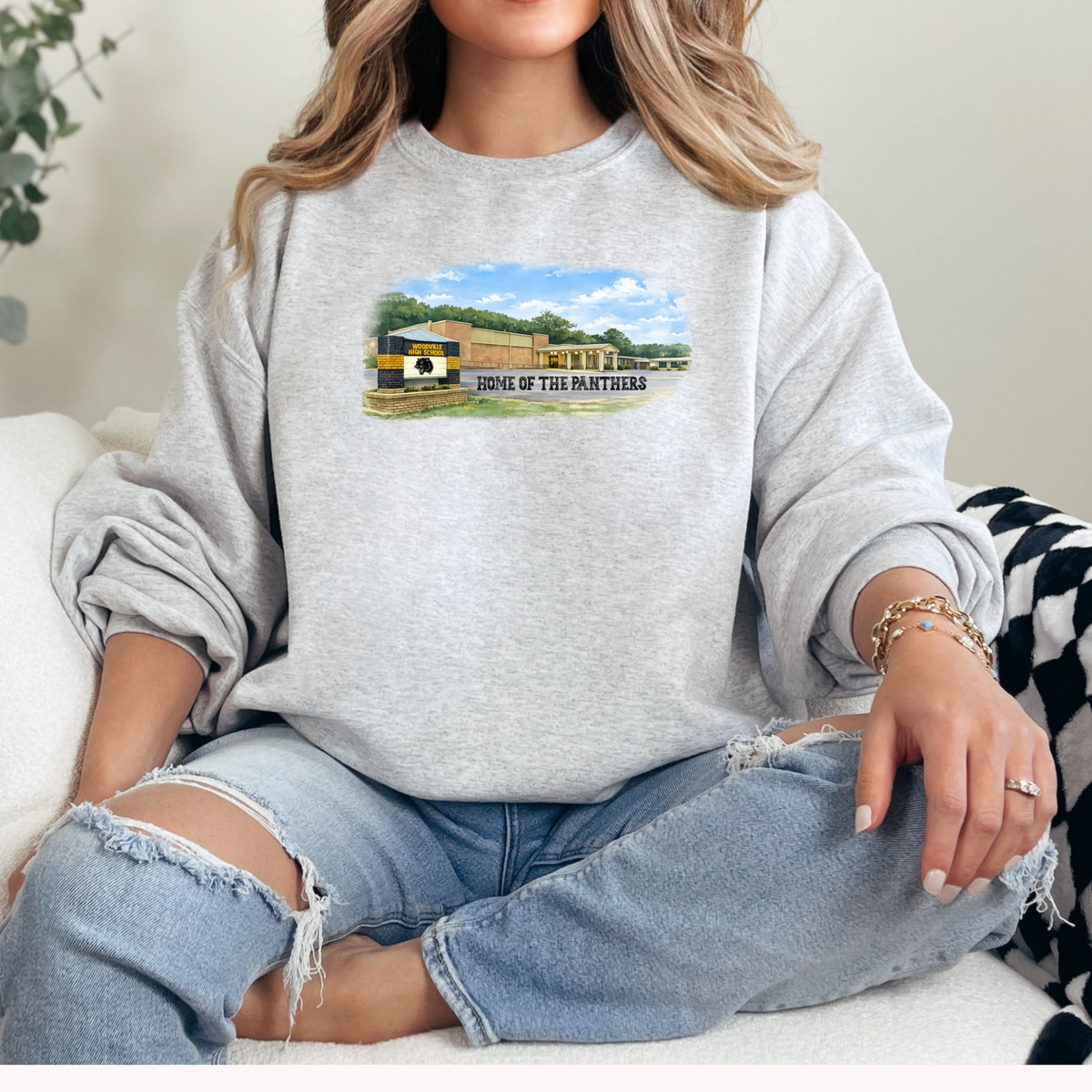 Woodville Watercolor Design  (DTF - Direct to Film Tshirt or Sweatshirt)