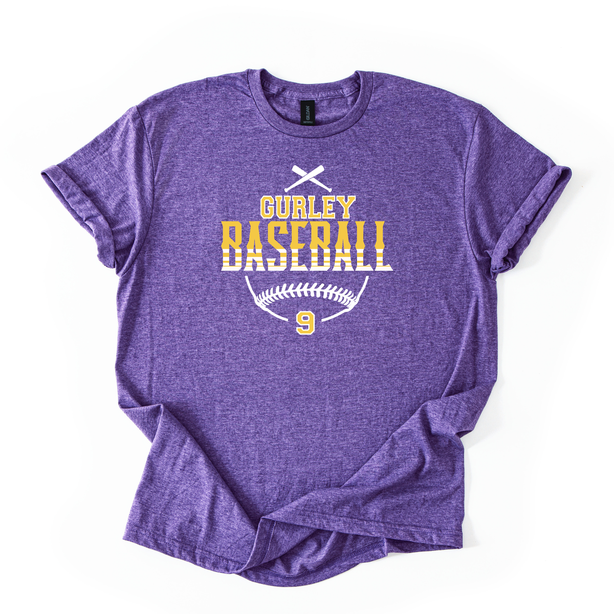 Gurley Baseball with # Customization (DTF - Direct to Film Tshirt or Sweatshirt)