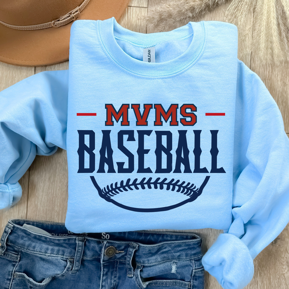MVMS Baseball 2026 (DTF - Direct to Film Tshirt or Sweatshirt)