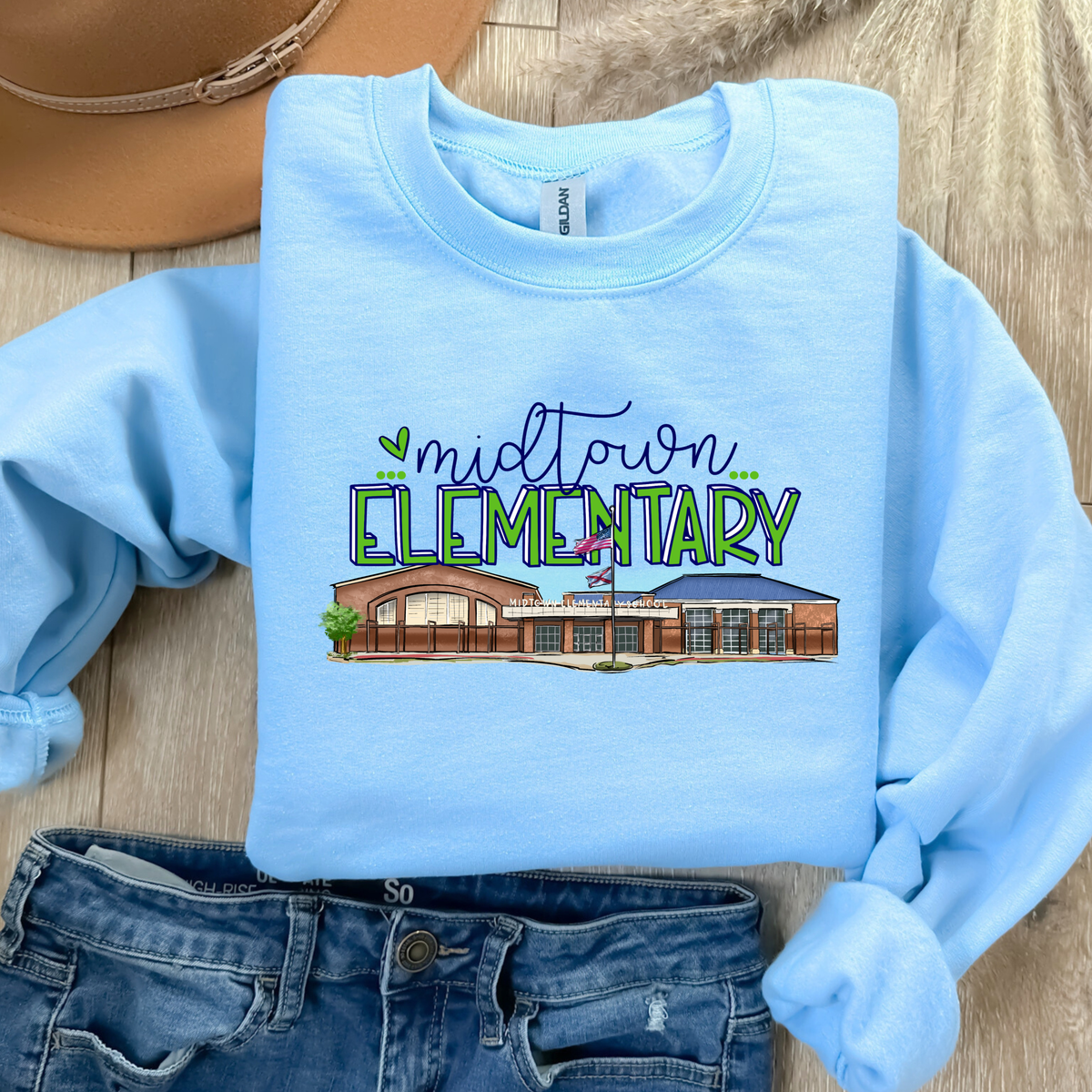 MIDTOWN SCHOOL Elementary Design (DTF - Direct to Film Tshirt or Sweatshirt)