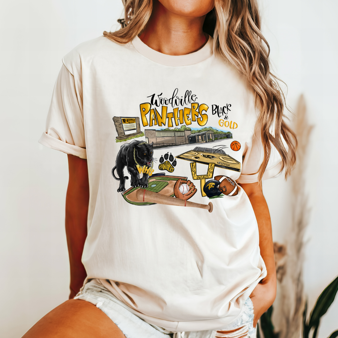 Woodville Collage l (DTF - Direct to Film Tshirt or Sweatshirt)