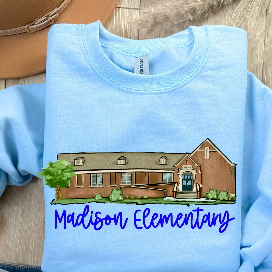 Madison Elementary School (DTF - Direct to Film Tshirt or Sweatshirt)