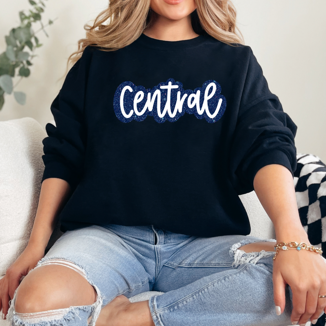 Central Gear Faux Glitter (DTF - Direct to Film Tshirt or Sweatshirt)