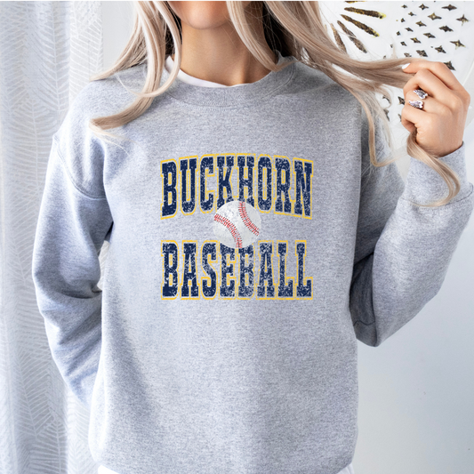 Buckhorn Baseball Old School (Direct to Film - Gildan Sweatshirt - Bella Canvas Tshirt)