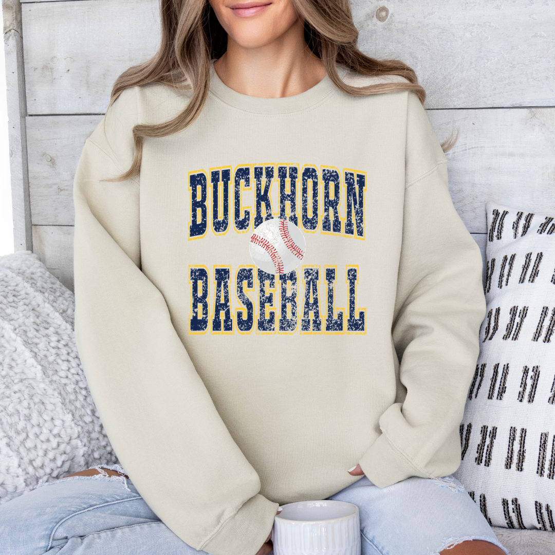 Buckhorn Baseball Old School (Direct to Film - Gildan Sweatshirt - Bella Canvas Tshirt)