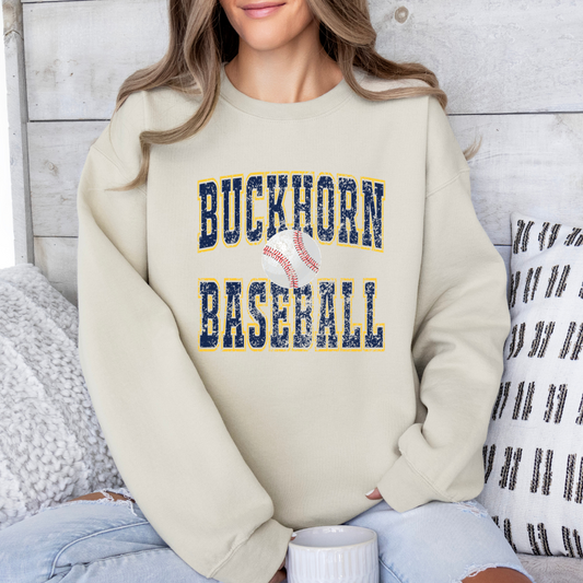 Buckhorn Baseball Old School (Direct to Film - Gildan Sweatshirt - Bella Canvas Tshirt)