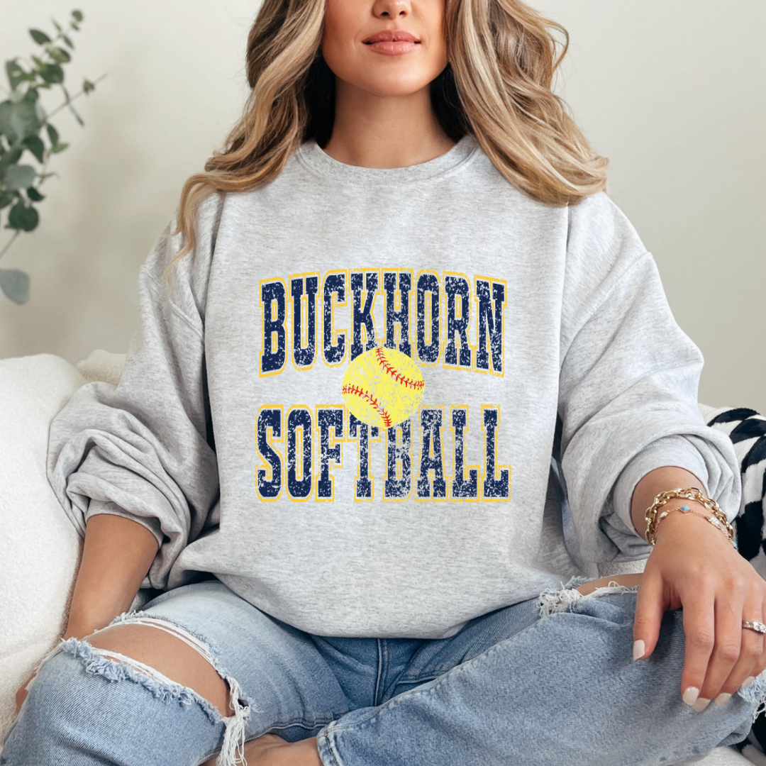 Buckhorn Softball Old School (Direct to Film - Gildan Sweatshirt - Bella Canvas Tshirt)