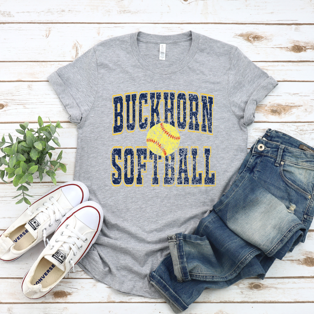 Buckhorn Softball Old School (Direct to Film - Gildan Sweatshirt - Bella Canvas Tshirt)
