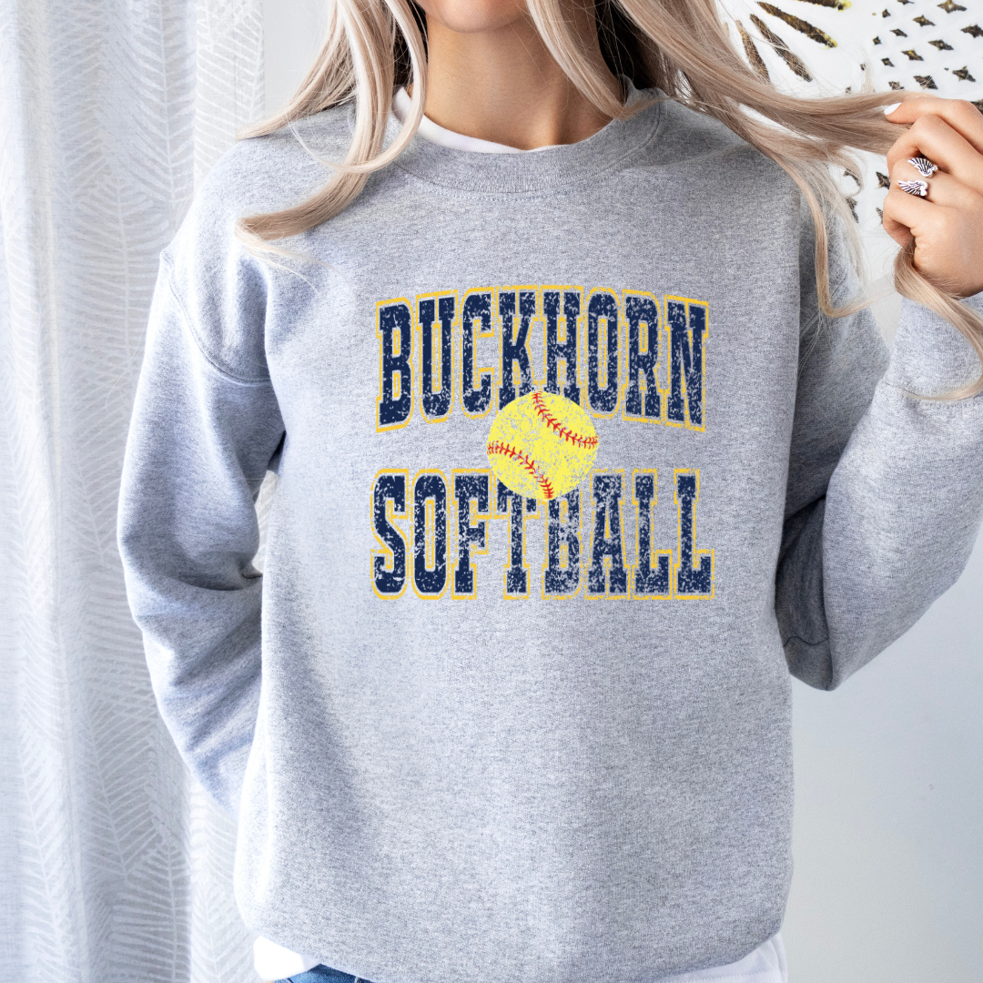Buckhorn Softball Old School (Direct to Film - Gildan Sweatshirt - Bella Canvas Tshirt)