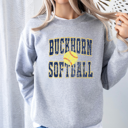Buckhorn Softball Old School (Direct to Film - Gildan Sweatshirt - Bella Canvas Tshirt)