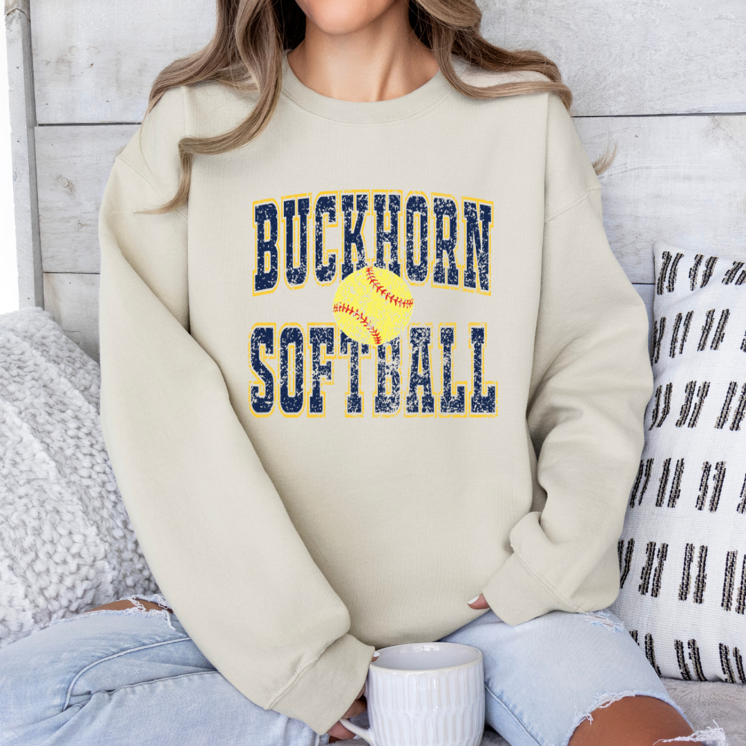 Buckhorn Softball Old School (Direct to Film - Gildan Sweatshirt - Bella Canvas Tshirt)