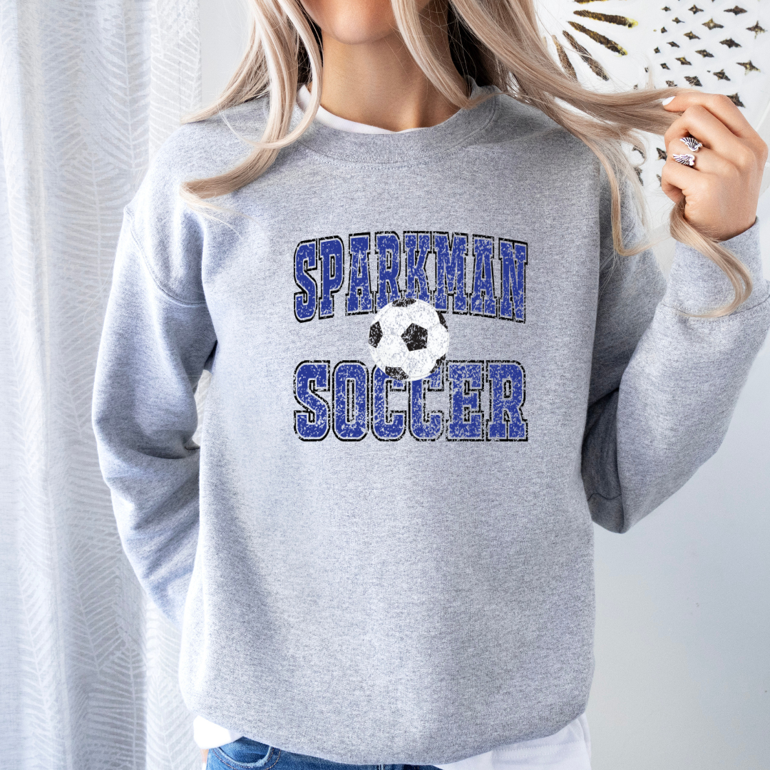 Sparkman Soccer Old School (DTF - Direct to Film - Gildan Sweatshirt)