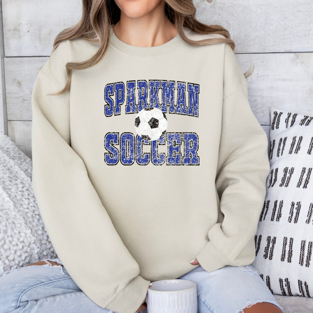 Sparkman Soccer Old School (DTF - Direct to Film - Gildan Sweatshirt)