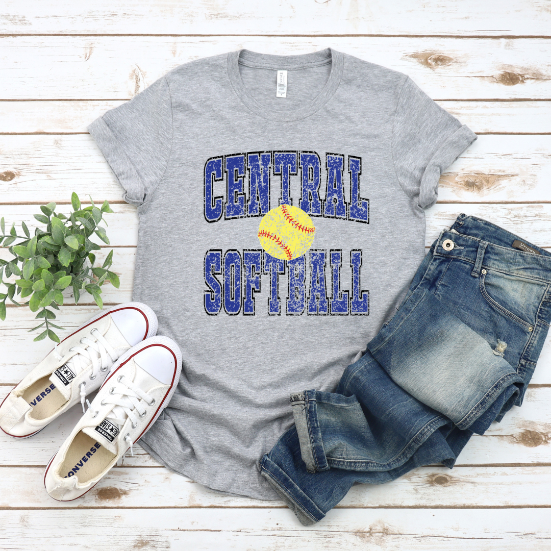 Central Softball Old School (DTF - Direct to Film - Gildan Sweatshirt)