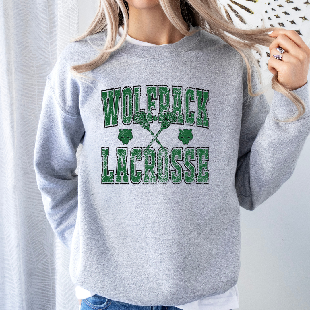 WolfPack Lacrosse (DTF - Direct to Film Sweatshirt or Tshirt)