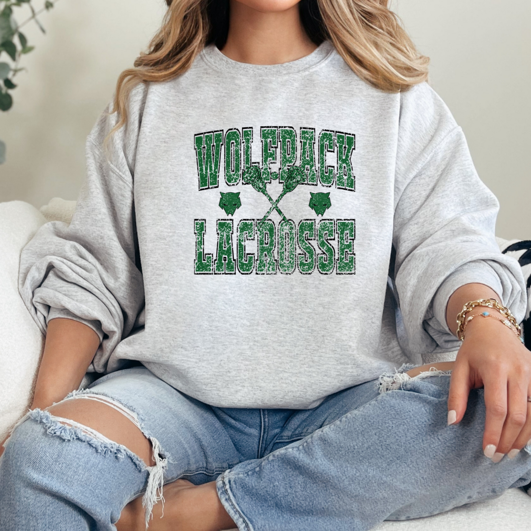 WolfPack Lacrosse (DTF - Direct to Film Sweatshirt or Tshirt)