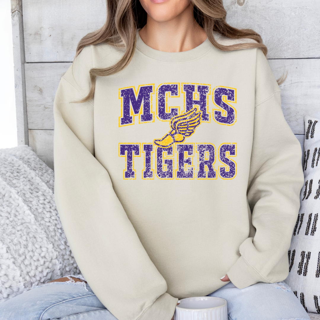 MCHS TRACK Old School (DTF - Direct to Film - Gildan Sweatshirt)