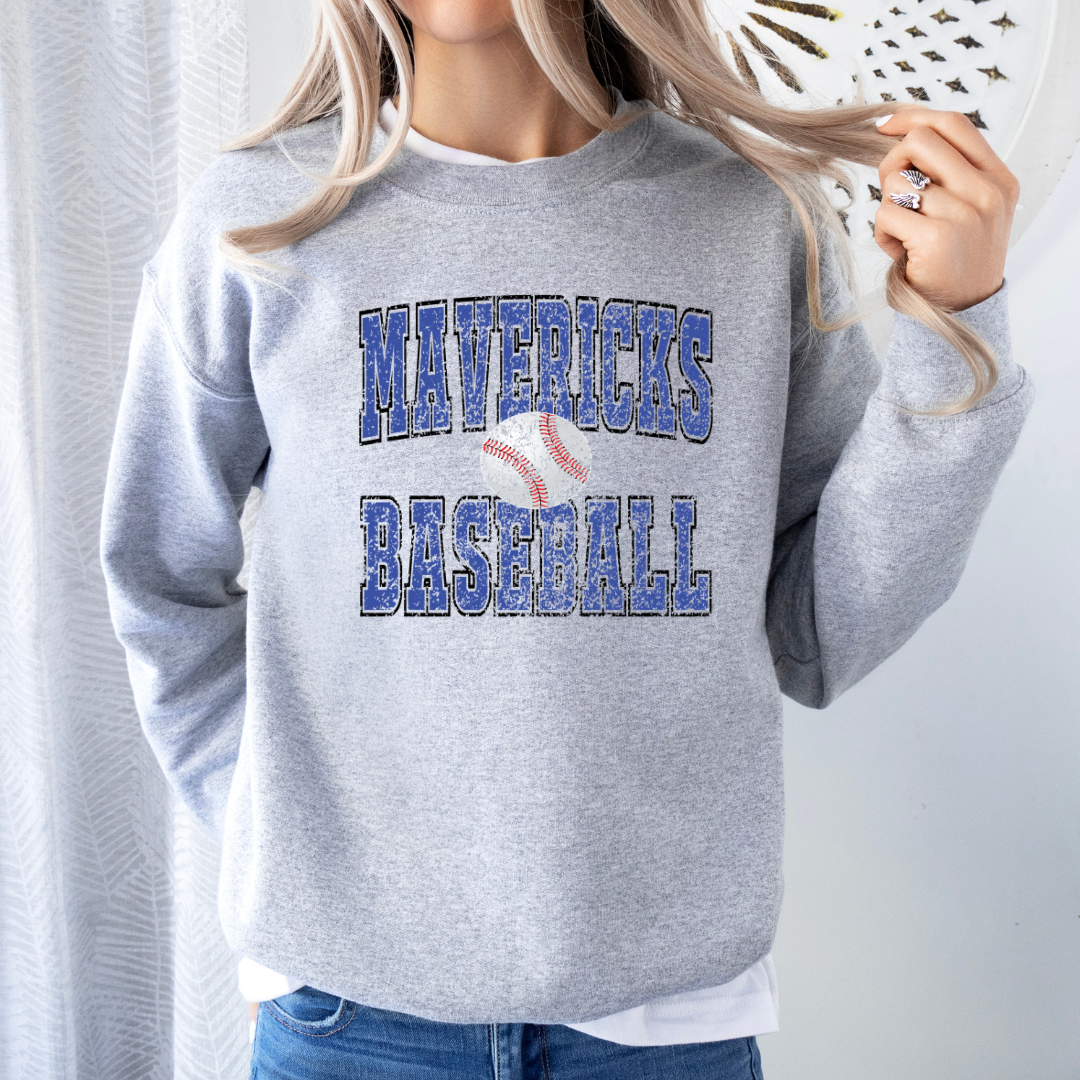 Mavericks Old School (DTF - Direct to Film - Gildan Sweatshirt or Bella Canvas Tshirt)