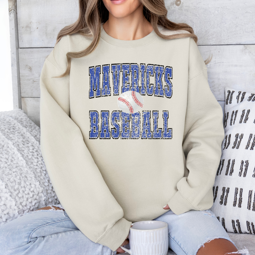Mavericks Old School (DTF - Direct to Film - Gildan Sweatshirt or Bella Canvas Tshirt)