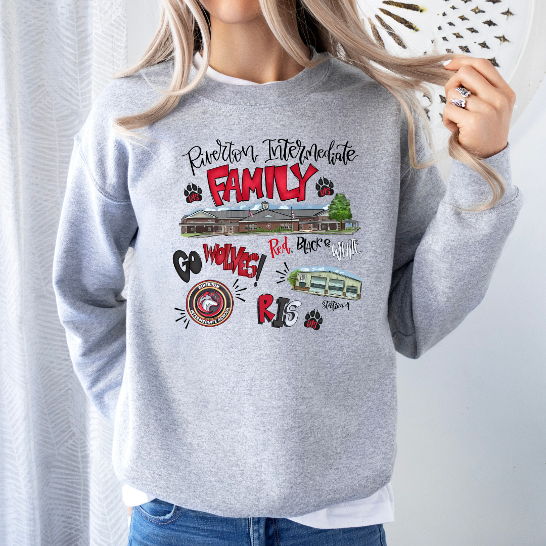 Riverton Intermediate School COLLAGE (DTF - Direct to Film Tshirt or Sweatshirt)