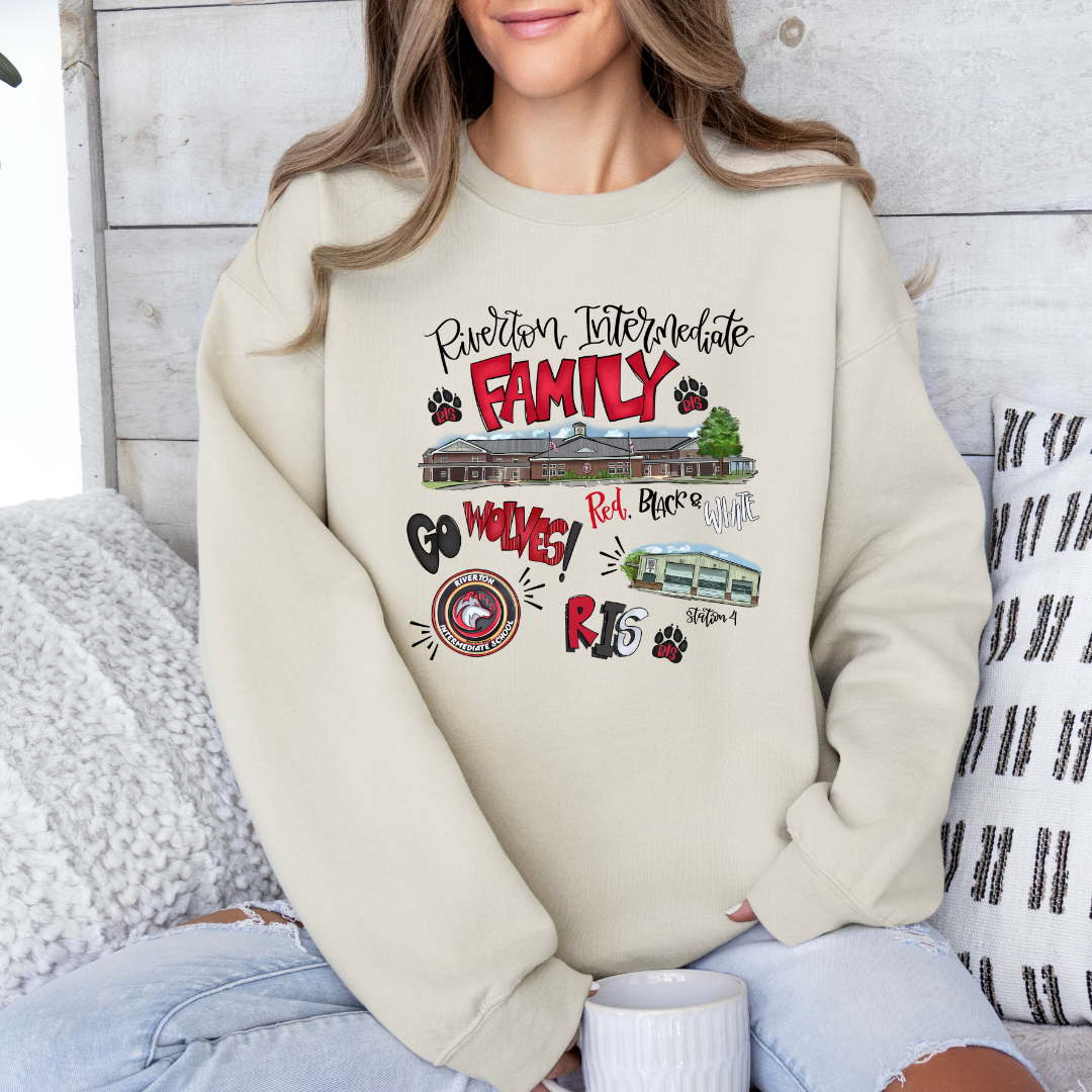 Riverton Intermediate School COLLAGE (DTF - Direct to Film Tshirt or Sweatshirt)