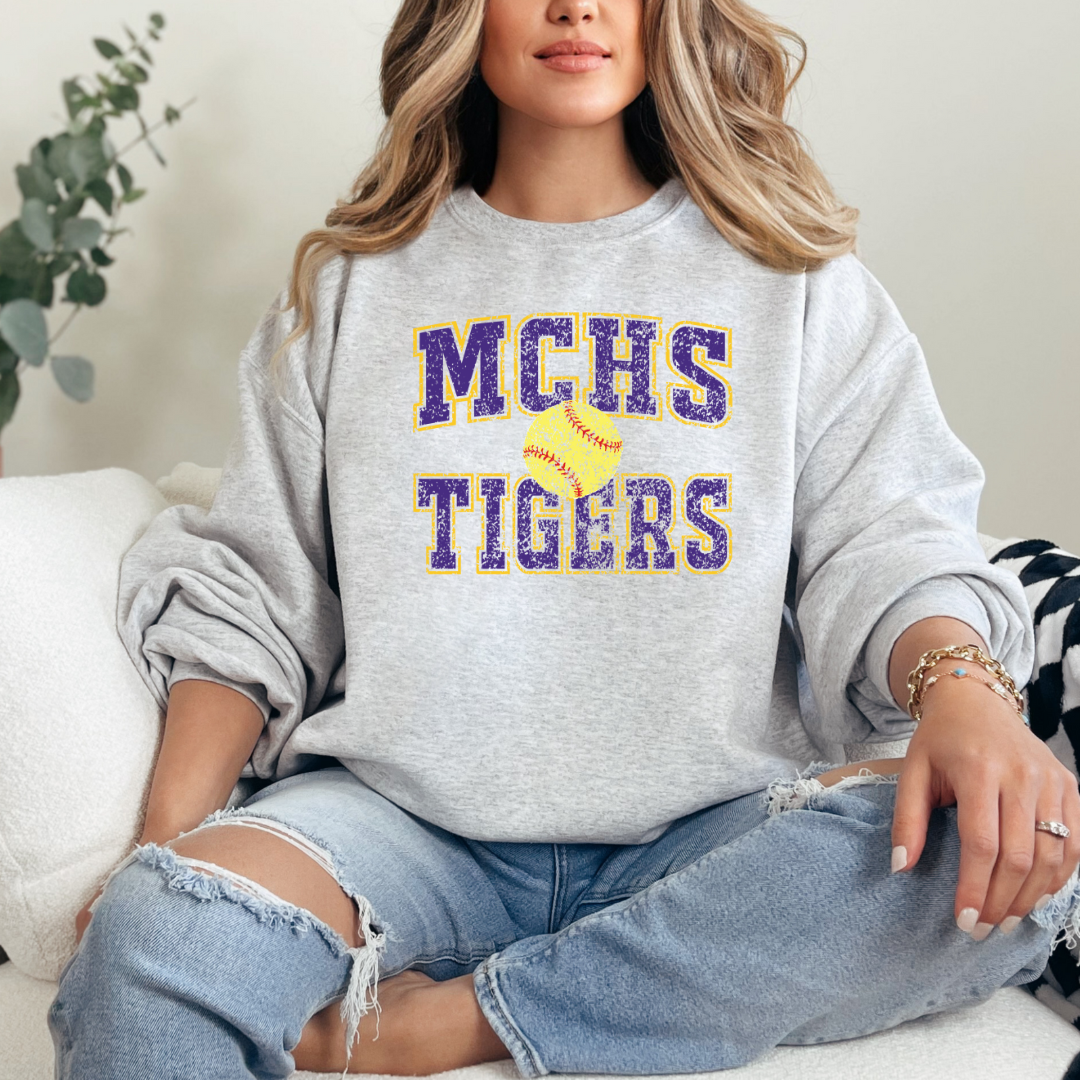Madison County Old School SOFTBALL (DTF - Direct to Film Tshirt or Sweatshirt)