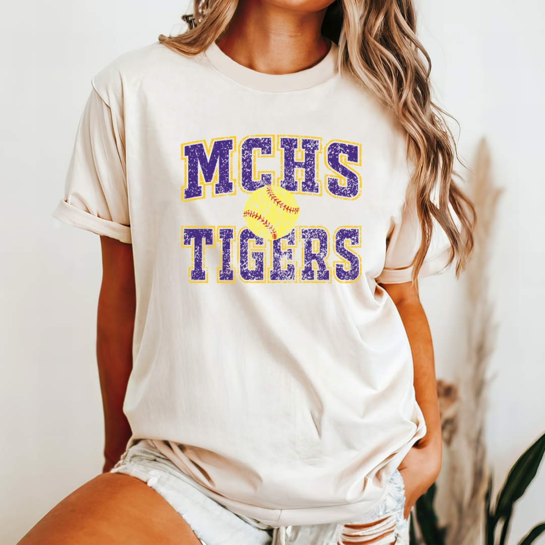Madison County Old School SOFTBALL (DTF - Direct to Film Tshirt or Sweatshirt)