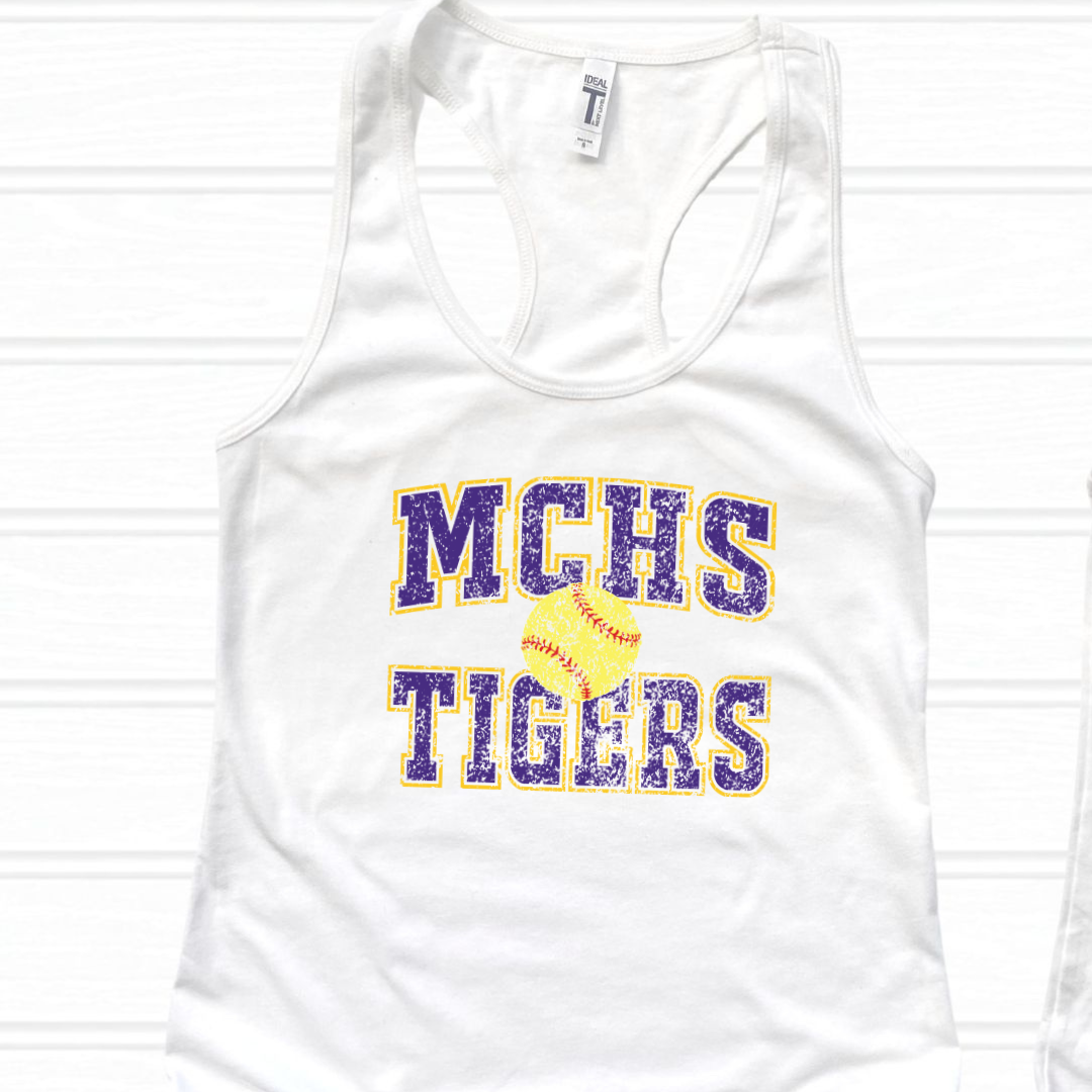 Madison County Old School SOFTBALL (DTF - Direct to Film Tshirt or Sweatshirt)