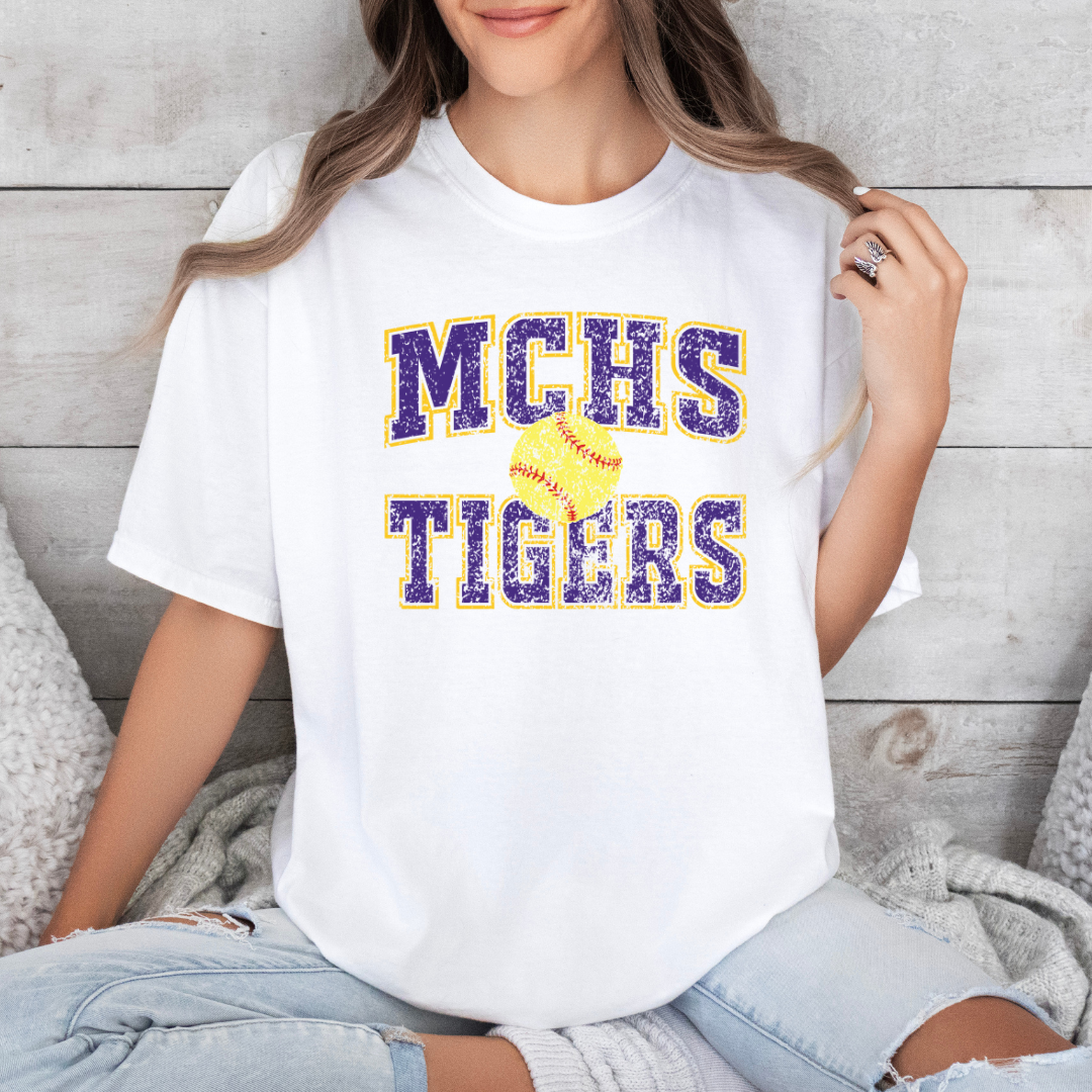 Madison County Old School SOFTBALL (DTF - Direct to Film Tshirt or Sweatshirt)