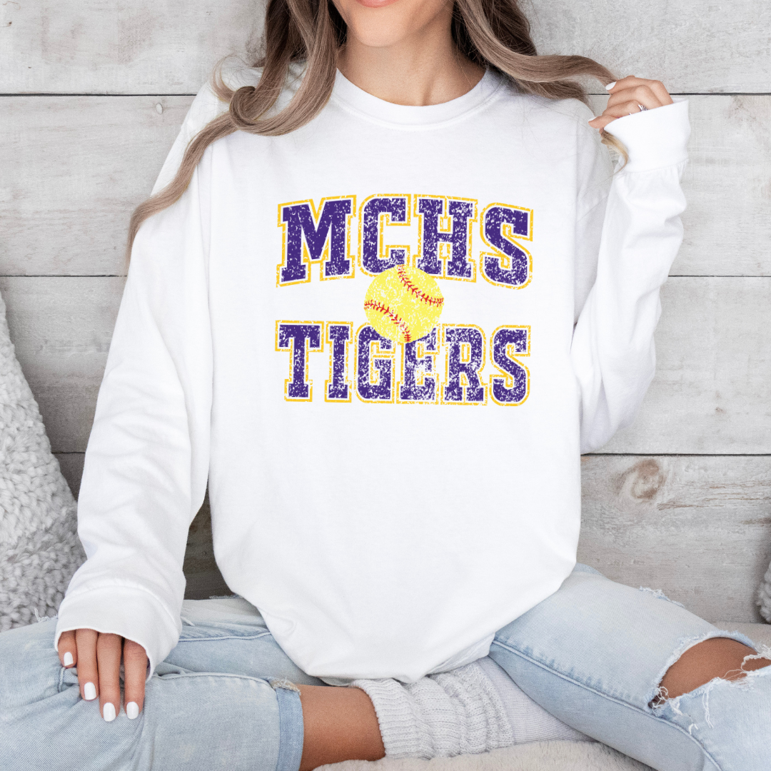 Madison County Old School SOFTBALL (DTF - Direct to Film Tshirt or Sweatshirt)