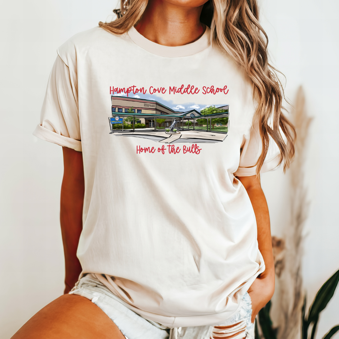 Hampton Cove School Design  (DTF - Direct to Film Tshirt or Sweatshirt) (Copy)