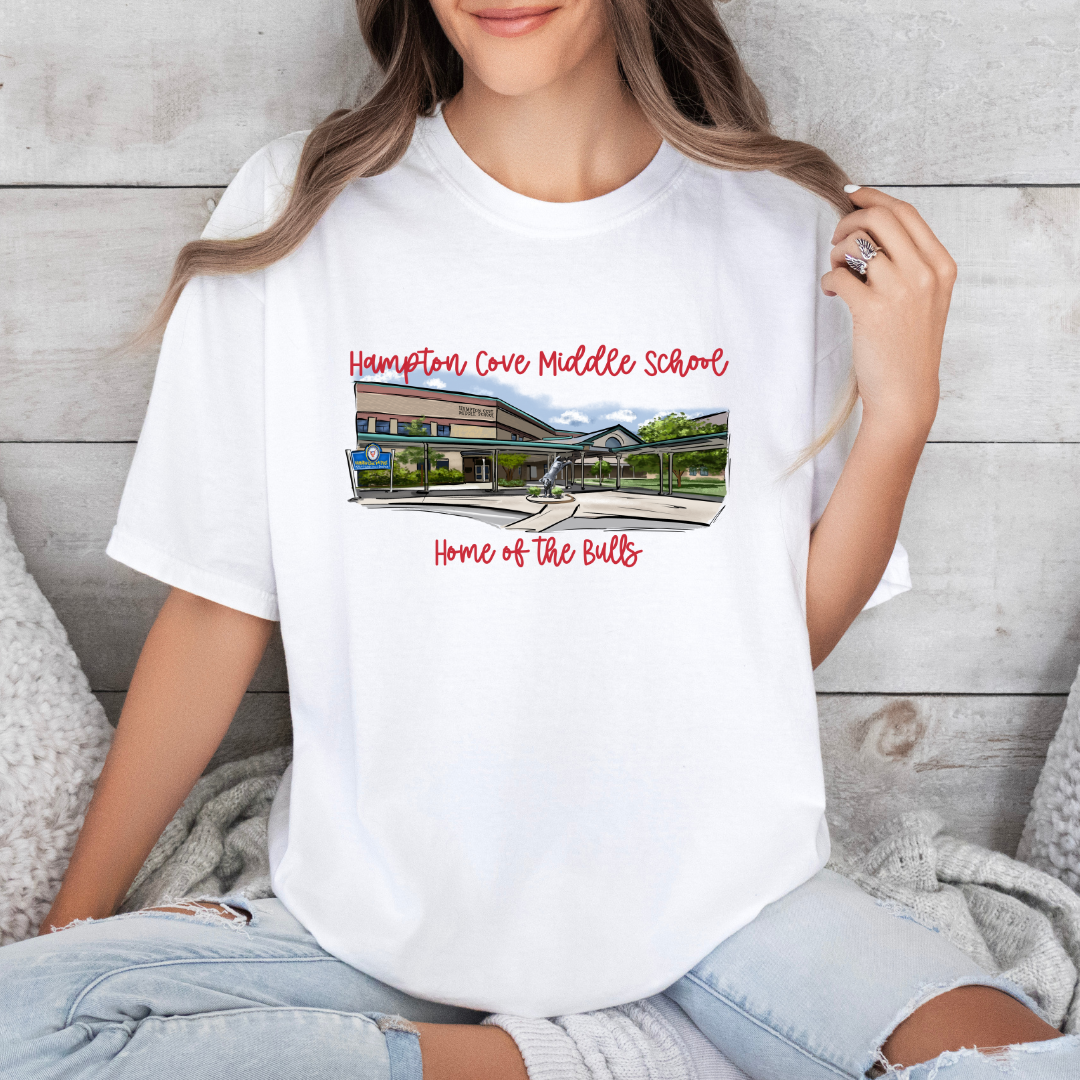 Hampton Cove School Design  (DTF - Direct to Film Tshirt or Sweatshirt) (Copy)