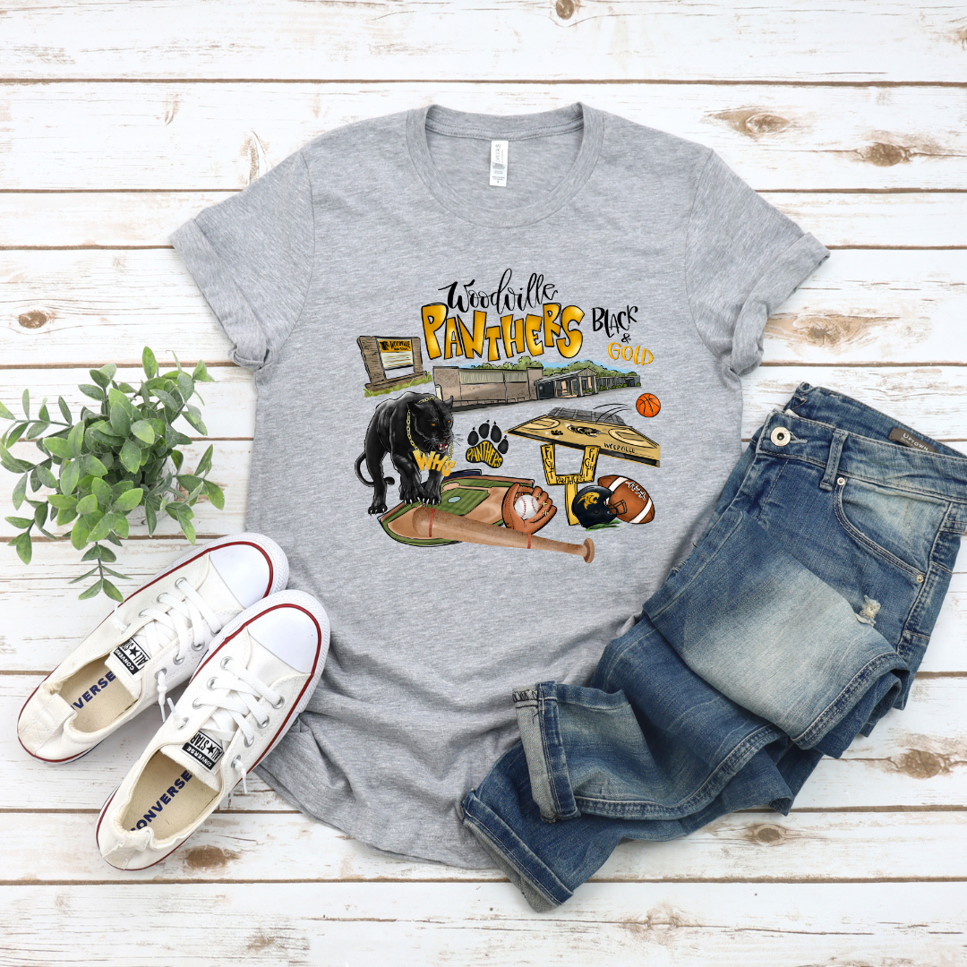 Woodville Collage l (DTF - Direct to Film Tshirt or Sweatshirt)