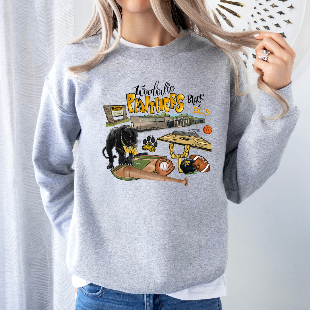 Woodville Collage l (DTF - Direct to Film Tshirt or Sweatshirt)