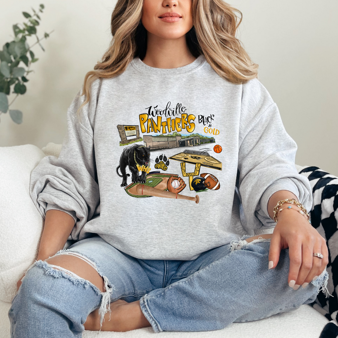 Woodville Collage l (DTF - Direct to Film Tshirt or Sweatshirt)