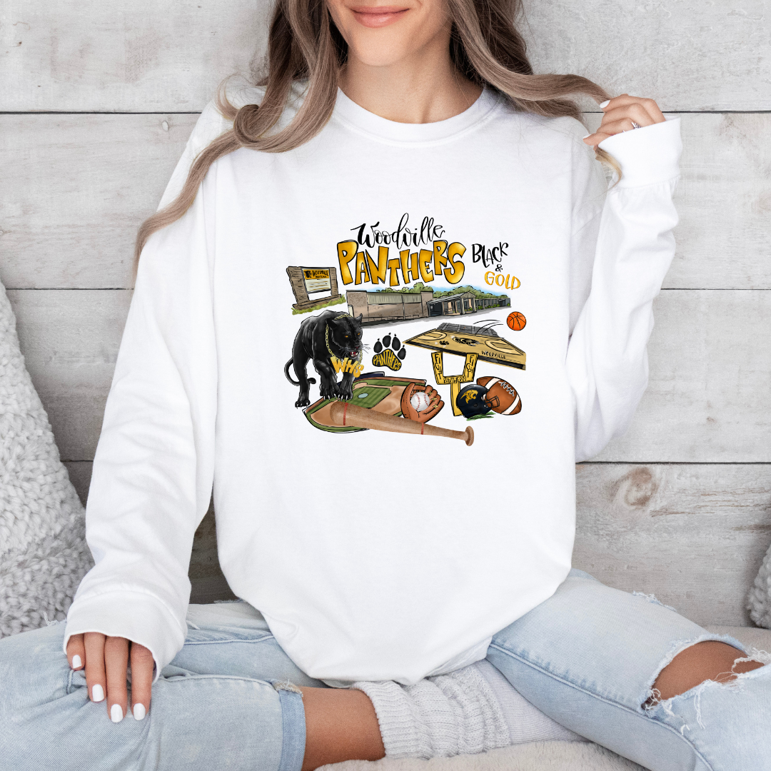 Woodville Collage l (DTF - Direct to Film Tshirt or Sweatshirt)