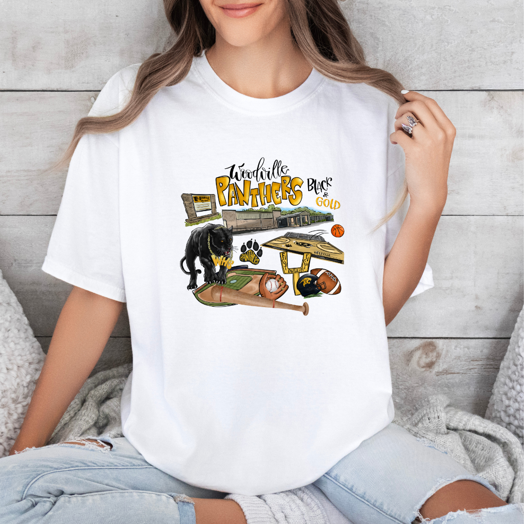 Woodville Collage l (DTF - Direct to Film Tshirt or Sweatshirt)